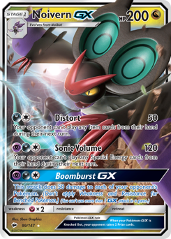 Noivern-GX - Burning Shadows - #99 - Pokemon TCG card
