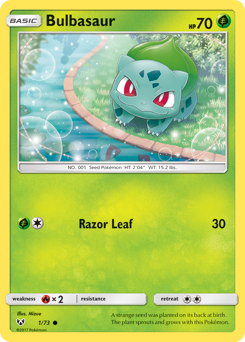 Bulbasaur - Shining Legends - #1 - Pokemon TCG card