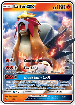 Entei-GX #10 Entei-GX - Shining Legends - #10 - Pokemon TCG card