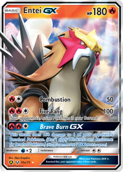 Entei-GX #10a Entei-GX - Shining Legends - #10a - Pokemon TCG card