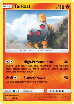 Torkoal #11 Torkoal - Shining Legends - #11 - Pokemon TCG card