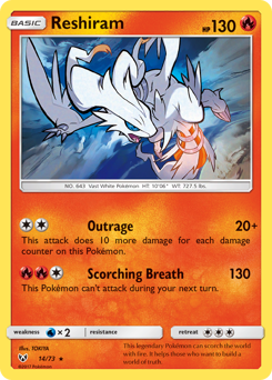Reshiram #14 Reshiram - Shining Legends - #14 - Pokemon TCG card
