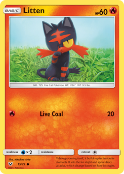 Litten - Shining Legends - #15 - Pokemon TCG card