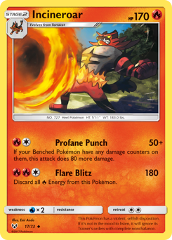 Incineroar #17 Incineroar - Shining Legends - #17 - Pokemon TCG card