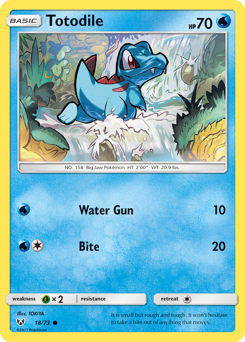 Totodile - Shining Legends - #18 - Pokemon TCG card
