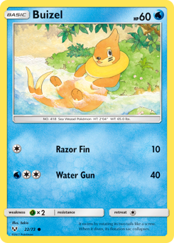 Buizel - Shining Legends - #22 - Pokemon TCG card