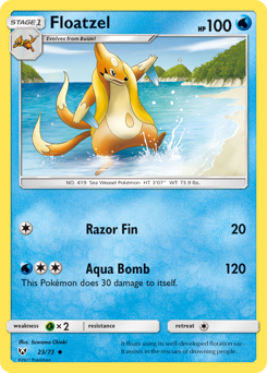 Floatzel - Shining Legends - #23 - Pokemon TCG card