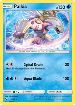 Palkia - Shining Legends - #24 - Pokemon TCG card
