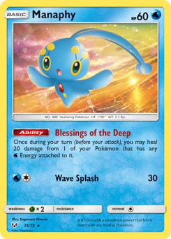 Manaphy - Shining Legends - #25 - Pokemon TCG card