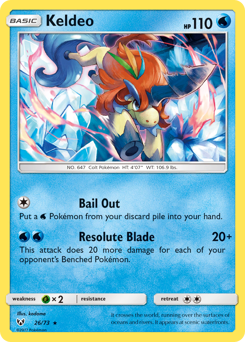 Keldeo #26 Keldeo - Shining Legends - #26 - Pokemon TCG card