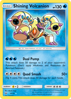 Shining Volcanion #27 Shining Volcanion - Shining Legends - #27 - Pokemon TCG card