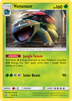 Venusaur #3 Venusaur - Shining Legends - #3 - Pokemon TCG card