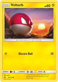 Voltorb - Shining Legends - #30 - Pokemon TCG card