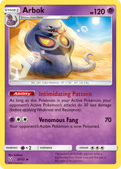 Arbok - Shining Legends - #37 - Pokemon TCG card