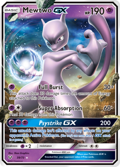 Mewtwo-GX - Shining Legends - #39 - Pokemon TCG card
