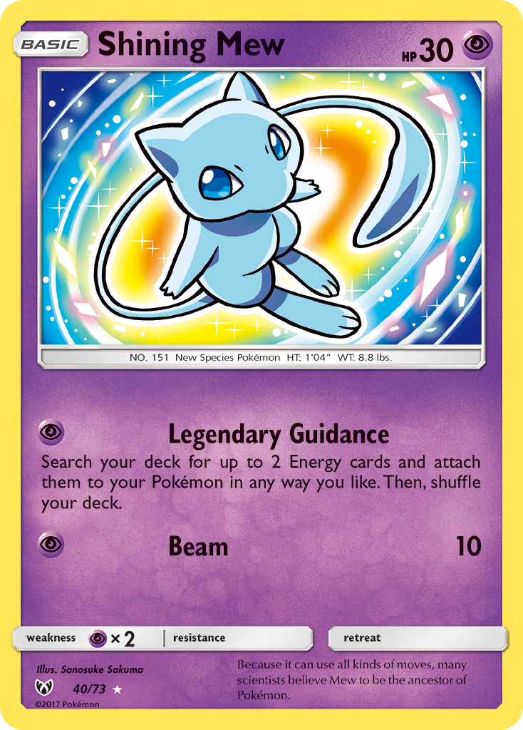 Shining Mew - Shining Legends - #40 - Pokemon TCG card