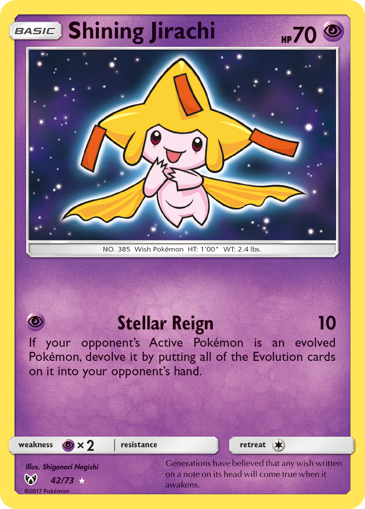 Shining Jirachi - Shining Legends - #42 - Pokemon TCG card