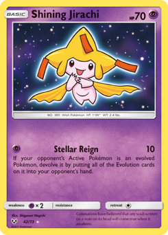 Shining Jirachi #42 Shining Jirachi - Shining Legends - #42 - Pokemon TCG card