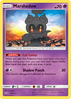 Marshadow - Shining Legends - #45 - Pokemon TCG card