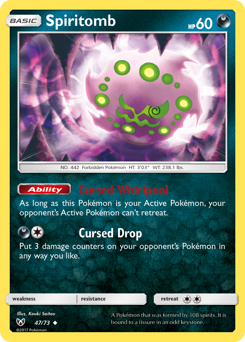 Spiritomb #47 Spiritomb - Shining Legends - #47 - Pokemon TCG card
