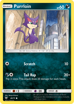 Purrloin #48 Purrloin - Shining Legends - #48 - Pokemon TCG card