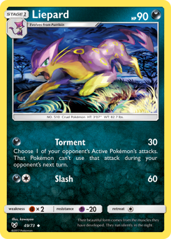 Liepard - Shining Legends - #49 - Pokemon TCG card