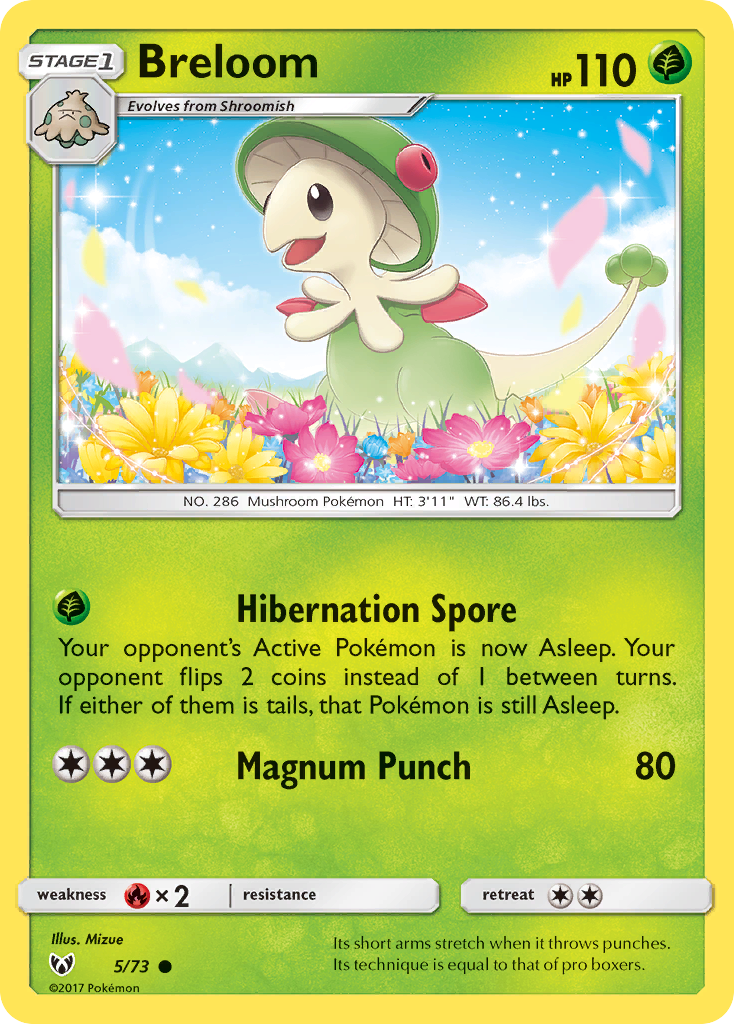 Breloom - Shining Legends - #5 - Pokemon TCG card