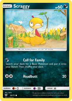 Scraggy - Shining Legends - #50 - Pokemon TCG card