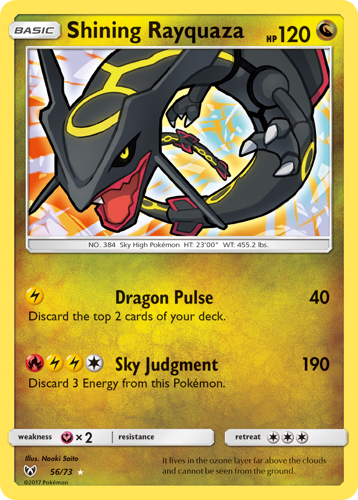 Shining Rayquaza - Shining Legends - #56 - Pokemon TCG card