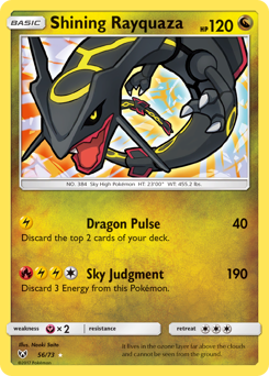 Shining Rayquaza #56 Shining Rayquaza - Shining Legends - #56 - Pokemon TCG card