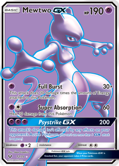 Mewtwo-GX - Shining Legends - #72 - Pokemon TCG card