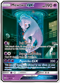 Mewtwo-GX - Shining Legends - #78 - Pokemon TCG card