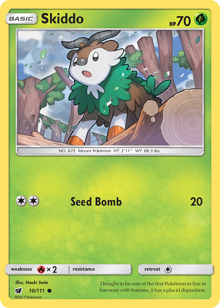 Skiddo - Crimson Invasion - #10 - Pokemon TCG card