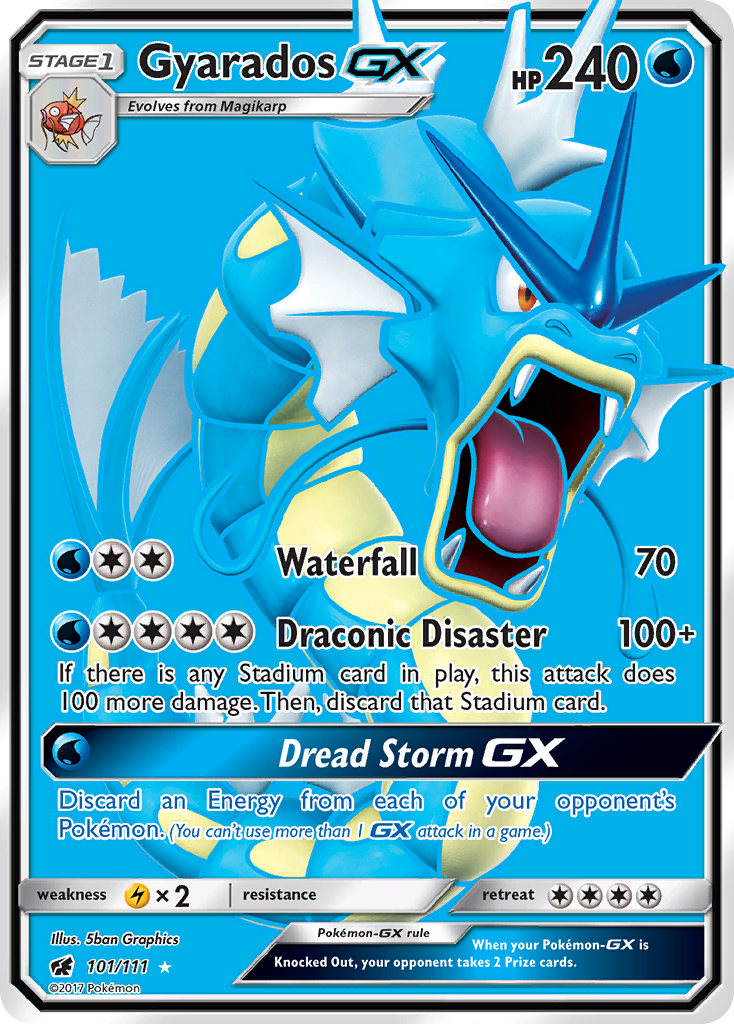 Gyarados-GX - Crimson Invasion - #101 - Pokemon TCG card