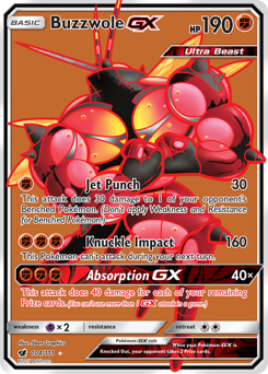 Buzzwole-GX #104 Buzzwole-GX - Crimson Invasion - #104 - Pokemon TCG card