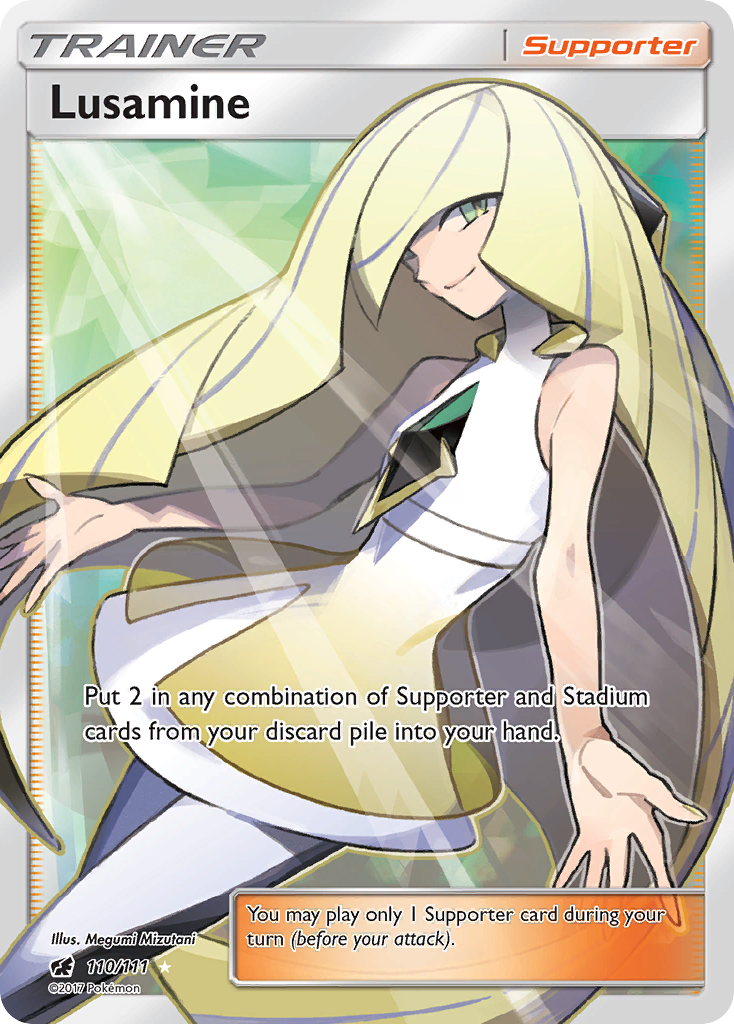 Lusamine - Crimson Invasion - #110 - Pokemon TCG card