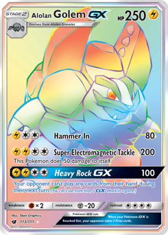 Alolan Golem-GX #113 Alolan Golem-GX - Crimson Invasion - #113 - Pokemon TCG card