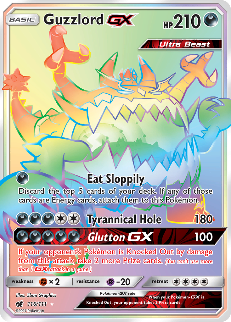 Guzzlord-GX - Crimson Invasion - #116 - Pokemon TCG card