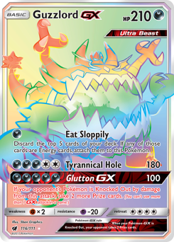 Guzzlord-GX #116 Guzzlord-GX - Crimson Invasion - #116 - Pokemon TCG card