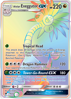 Alolan Exeggutor-GX #118 Alolan Exeggutor-GX - Crimson Invasion - #118 - Pokemon TCG card