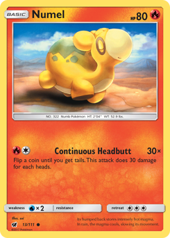 Numel #13 Numel - Crimson Invasion - #13 - Pokemon TCG card