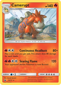 Camerupt - Crimson Invasion - #14 - Pokemon TCG card