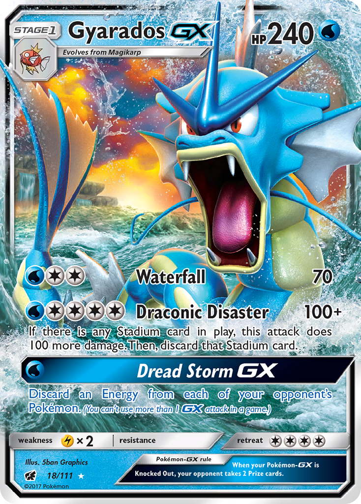 Gyarados-GX - Crimson Invasion - #18 - Pokemon TCG card