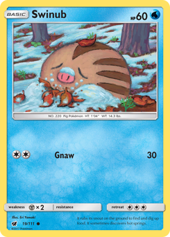 Swinub #19 Swinub - Crimson Invasion - #19 - Pokemon TCG card