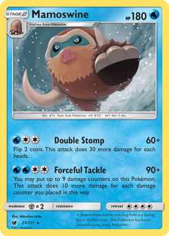 Mamoswine #21 Mamoswine - Crimson Invasion - #21 - Pokemon TCG card