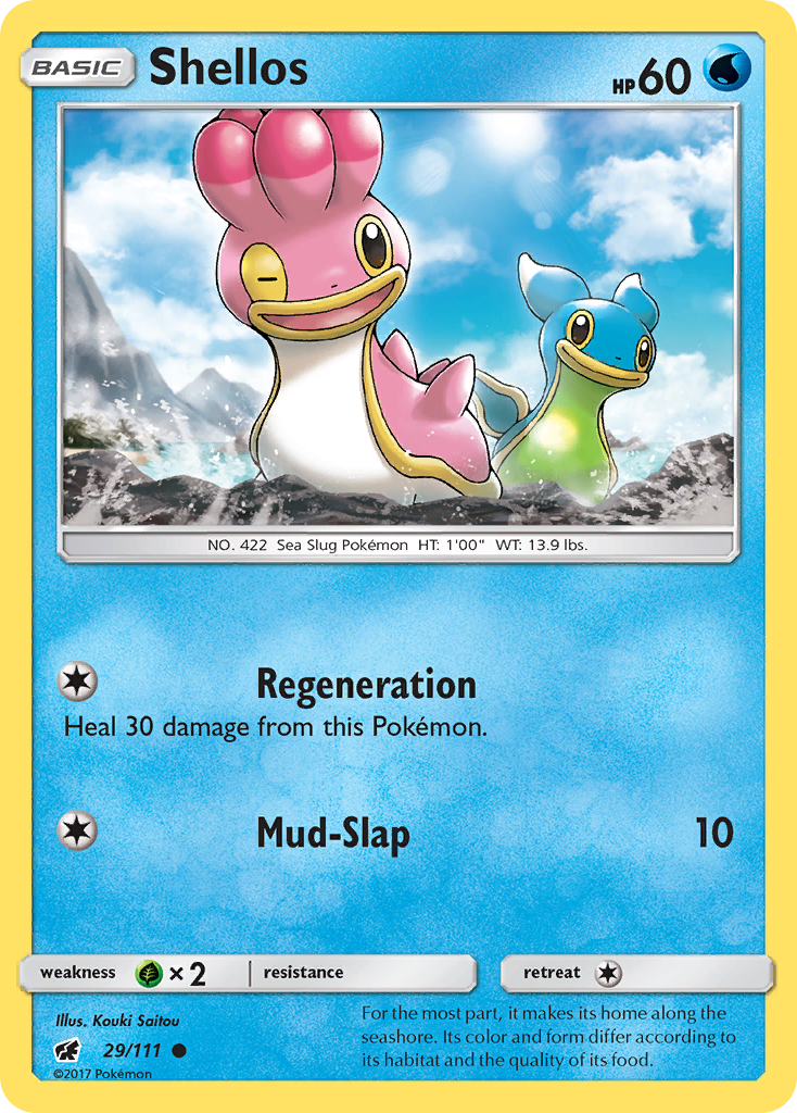 Shellos - Crimson Invasion - #29 - Pokemon TCG card