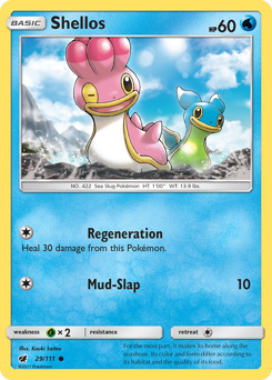 Shellos #29 Shellos - Crimson Invasion - #29 - Pokemon TCG card