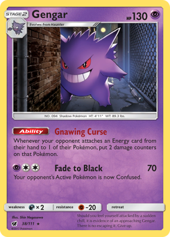 Gengar #38 Gengar - Crimson Invasion - #38 - Pokemon TCG card