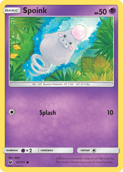 Spoink - Crimson Invasion - #41 - Pokemon TCG card