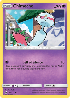 Chimecho - Crimson Invasion - #43 - Pokemon TCG card